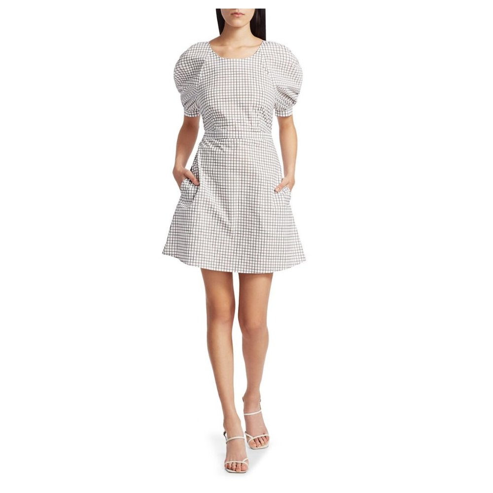 Baum und Pferdgarten Adalane Puff-Sleeve Mini Dress Size 10/ EU 40